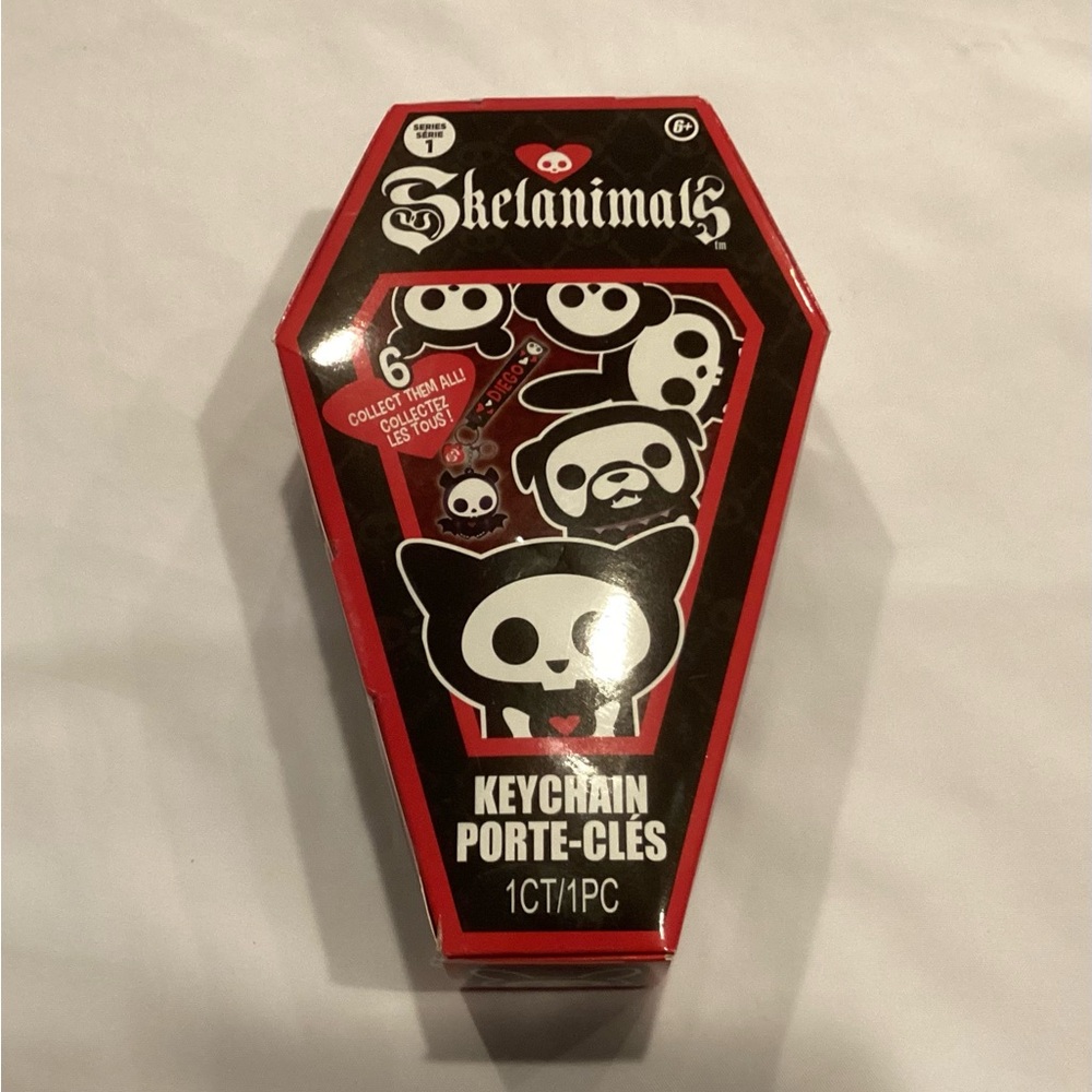 Skelanimals Series 1 Collectible Figural Keychain Blind Box By Hasbro